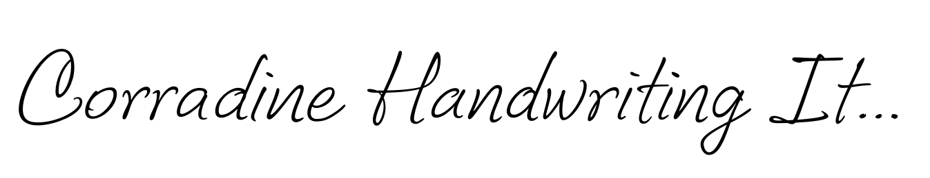 Corradine Handwriting Italic